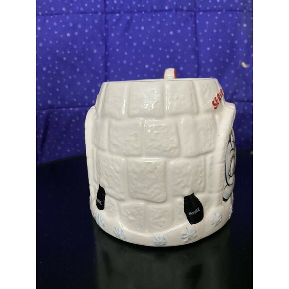 Coca-Cola Polar Bear Igloo Mug 2005 Houston Harvest Ceramic 4" Tall - Picture 3 of 7